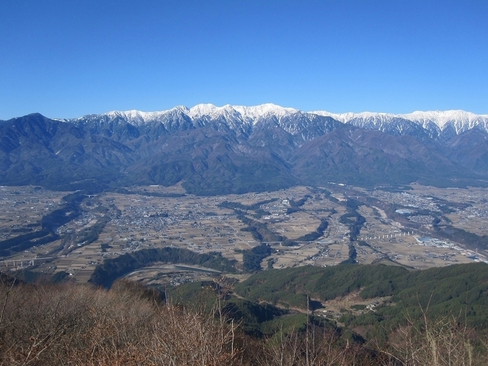 陣馬形山の眺め