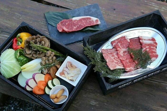 バーベキューの食材