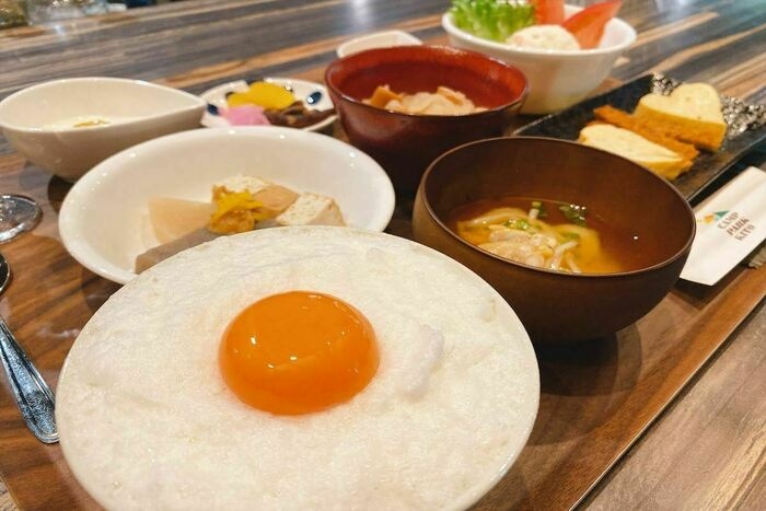 CAMP PARK KITOの朝食