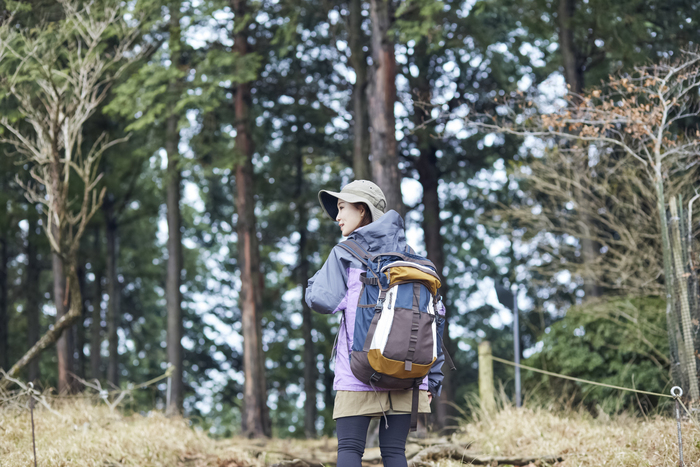 登山している人の画像