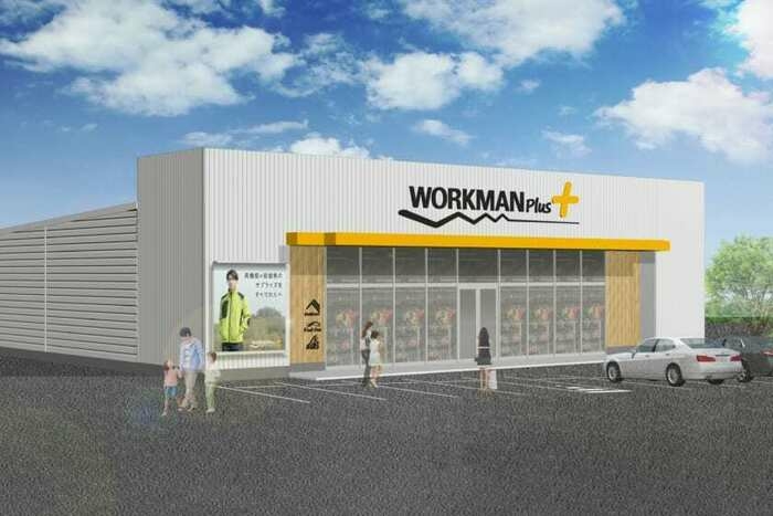 ワークマンプラスの店舗イラスト