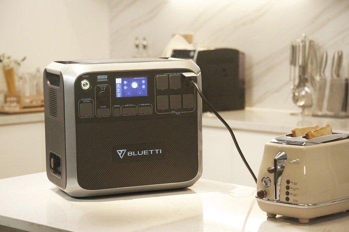 家電を使っている様子