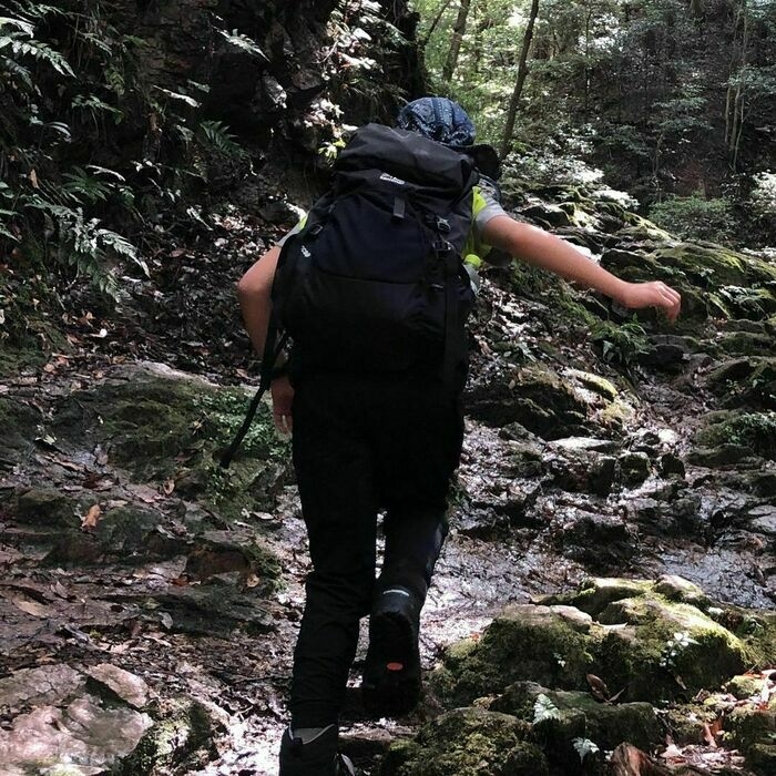 父子登山の様子