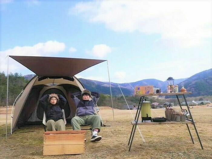 カップルで冬キャンプ