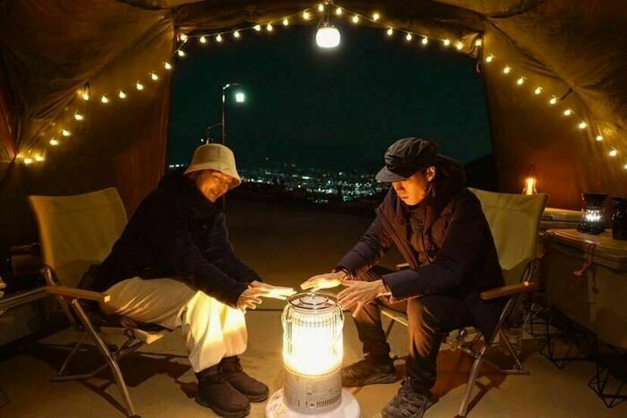 カップルキャンプの様子