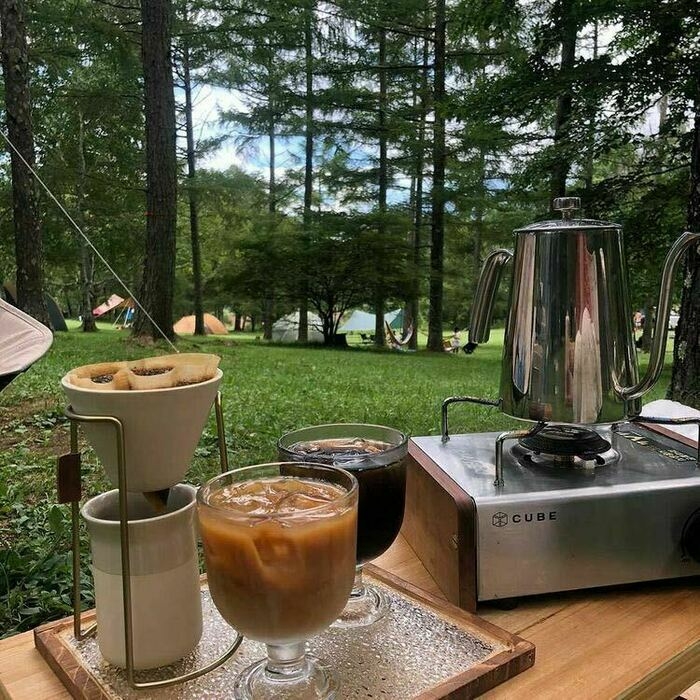 キャンプでコーヒー