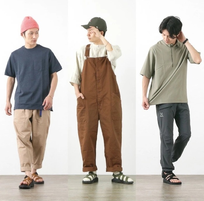 チャコのサンダルを履いた男性