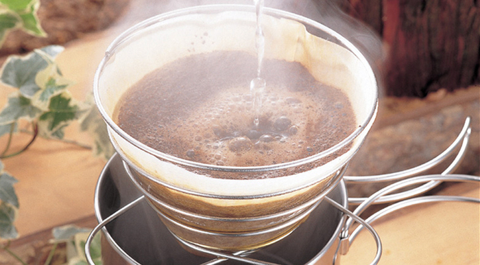 コーヒーバネットはコンパクトにたためる