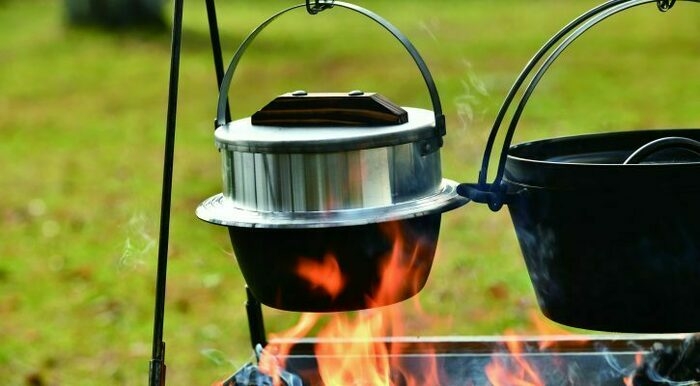 キャンプ羽釜3合炊きはおいしいご飯が炊ける
