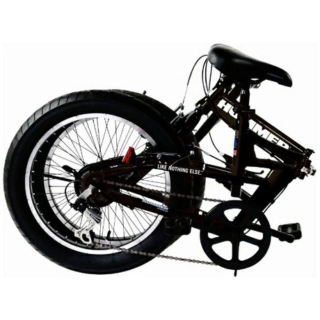 ハマーの折りたたみ自転車の画像