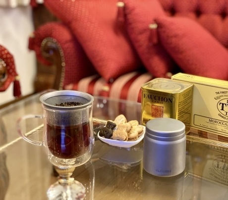 チタン製コーヒーフィルターで紅茶を淹れる