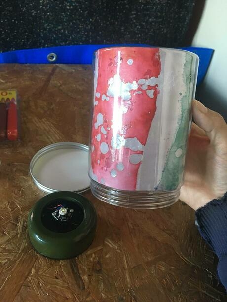 ねぶた風ランタン作り