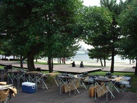 潮風公園のバーベキュー場