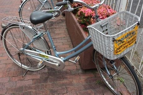 JR小岩駅の駐輪場で借りた自転車