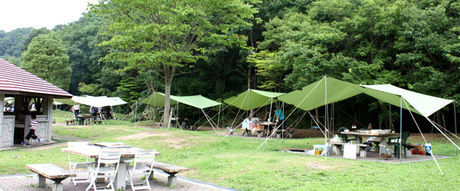 しあわせの村キャンプ場の様子