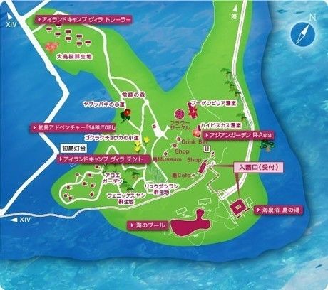 初島のマップ