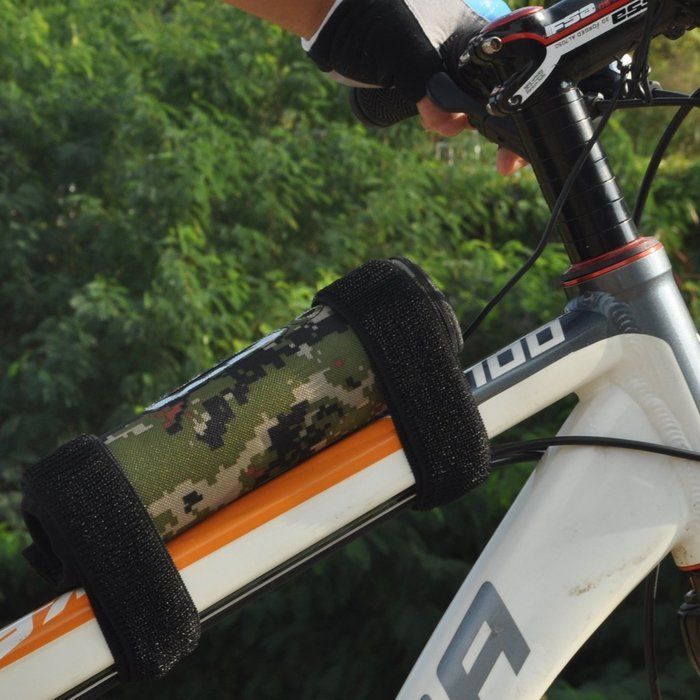 自転車に装着したbuletoothスピーカ