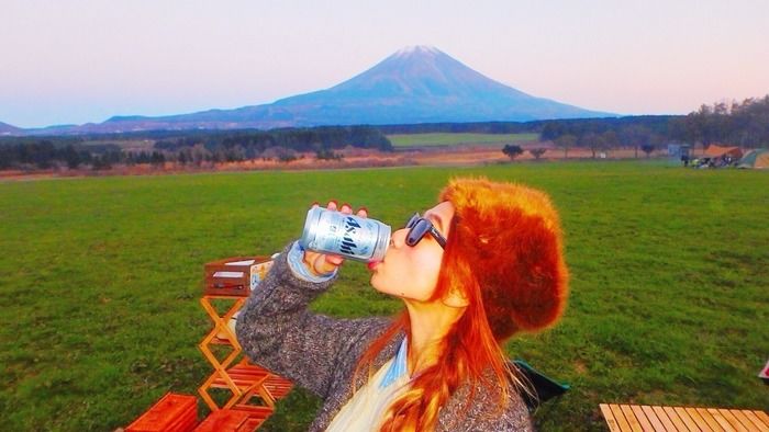 ビールを飲むyuriexxさん