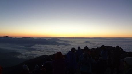 到着時の山頂からの景色
