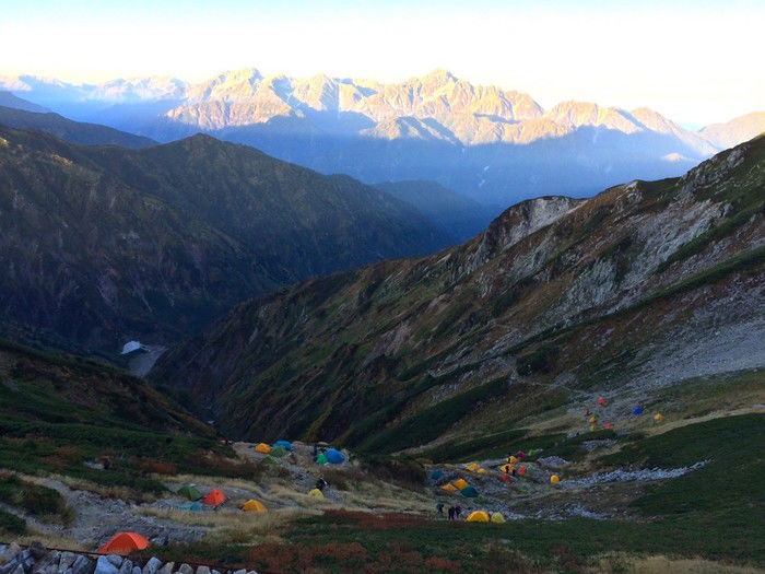 下山開始時の山の様子