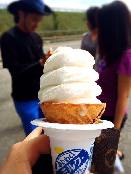 登山終了時に食べたアイスクリーム