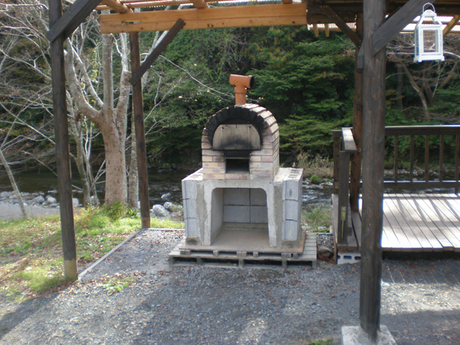 cazuキャンプ場のピザ窯