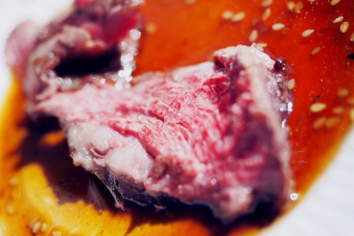 ロケットストーブで焼いたお肉