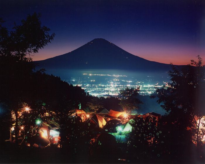 乙女森林公園キャンプ場の夜景