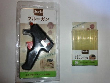 100均で買ったグルーガンとグルーガンスティック