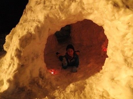 モンベルイベントで作った鎌倉に入る人