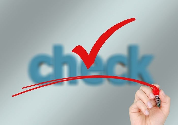 「check」の文字