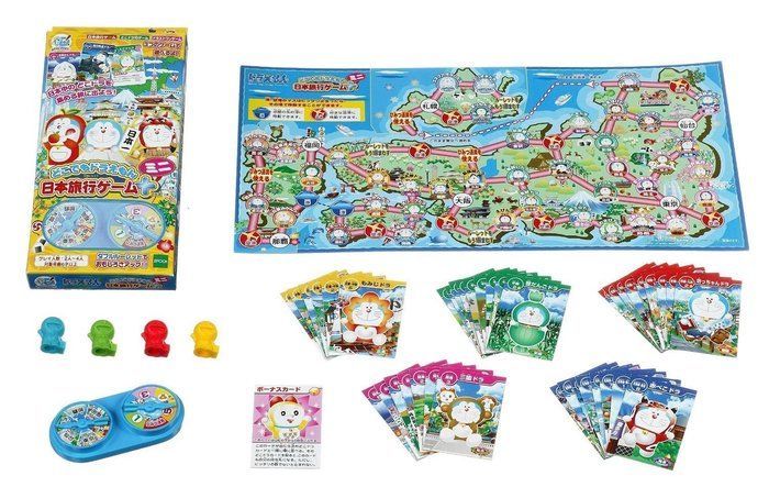 ドラえもんの日本旅行ゲームえ使うカードとアイテム