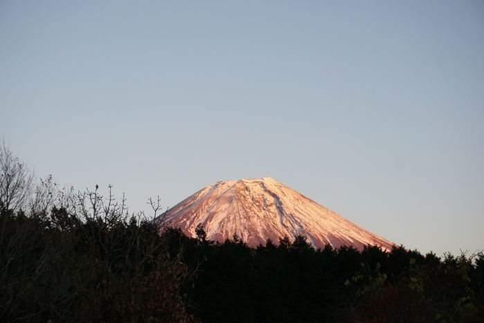 富士山の山頂付近
