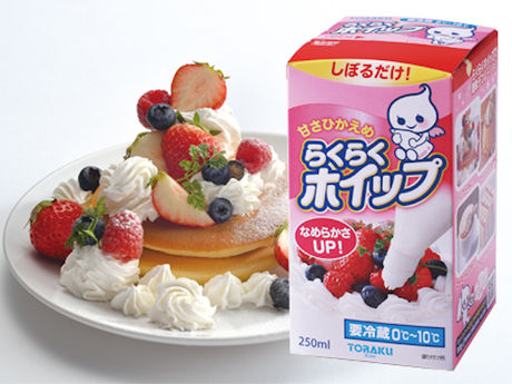 ホットケーキとらくらくホイップ
