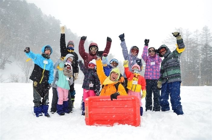 親子で雪の大運動会2016の集合写真