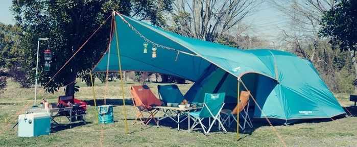 コールマンのアイテムを使用したキャンプイメージ