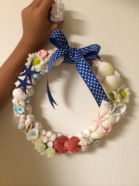 グルー癌で作った植物のリース