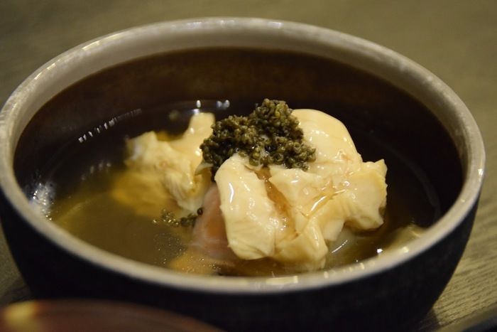 休暇村日光湯元の夕食の湯葉