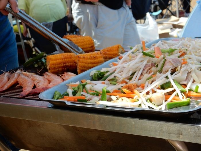 BBQを楽しむ様子