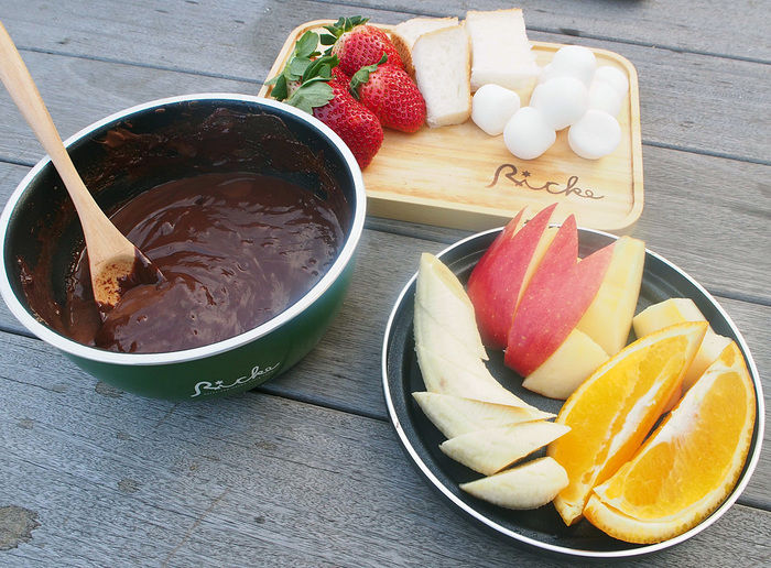 チョコレートフォンデュの材料