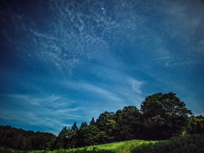 美しい自然と空の写真