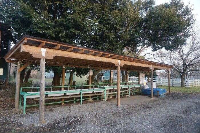 森のまきばきオートキャンプ場の炊事場