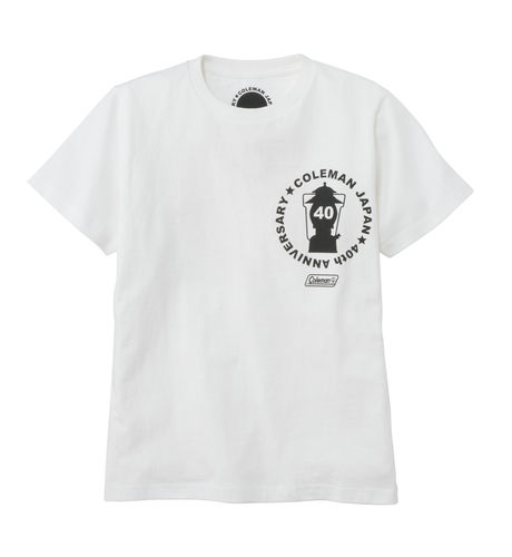 コールマンの40周年限定モデルのホワイトTシャツ