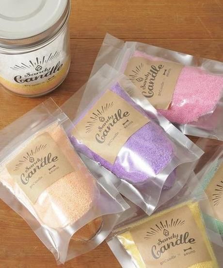 ブルーノのSANDYCANDLE KITのキャンドルビーンズ