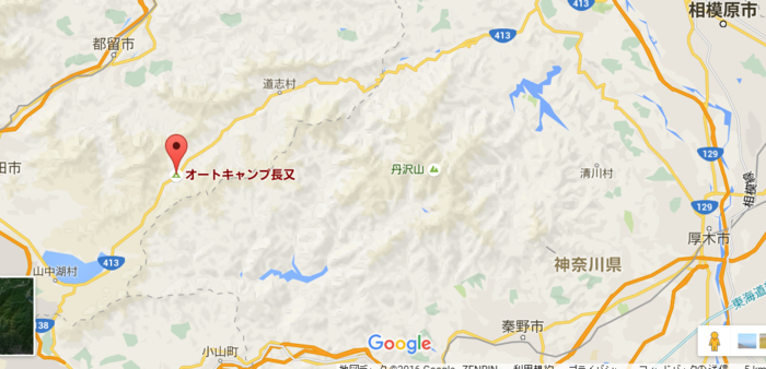 オートキャンプ長又の地図