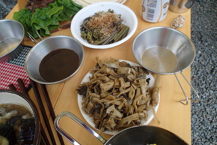管理人さんが差し入れさしてくれたご飯