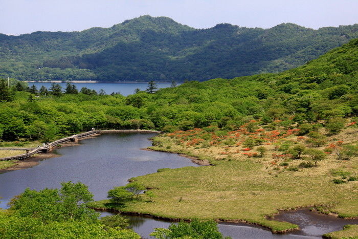 赤城山近くの湖