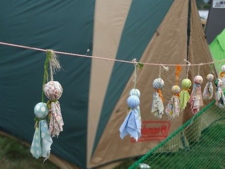雨の日のテントの様子