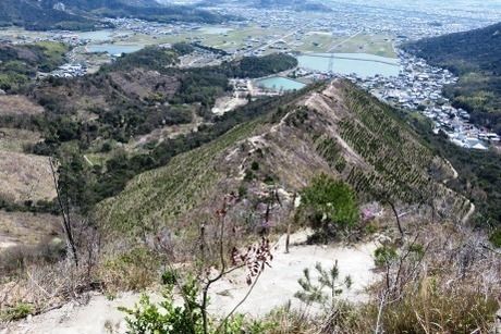 播磨アルプスの山頂から見た景色