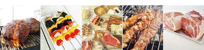 WILD BEACHのバーベキューの料理